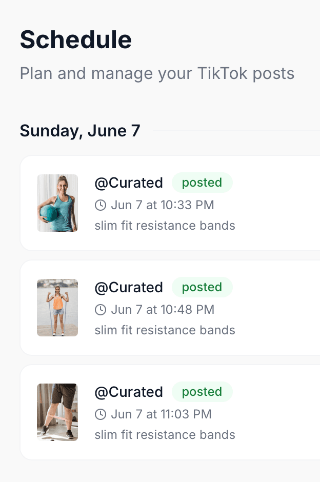 Schedule posts